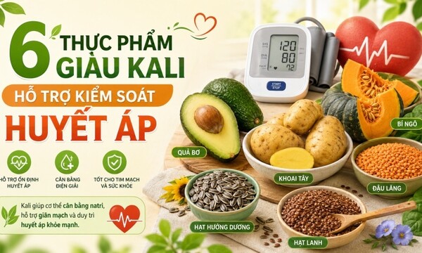 6 thực phẩm giàu kali hỗ trợ kiểm soát huyết áp